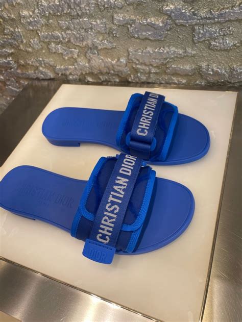 dior sandals blue